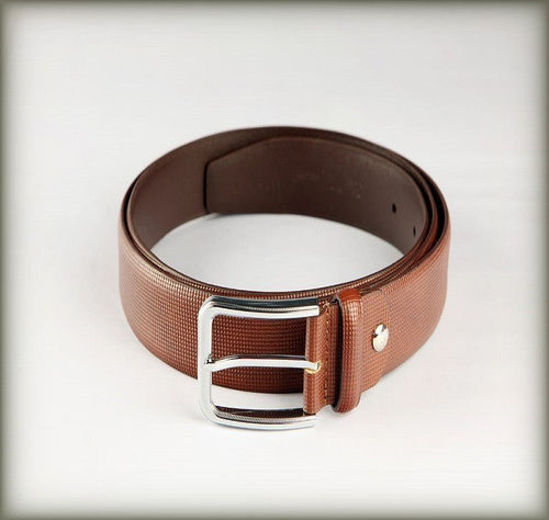 Black Brown London Color Zinc Alloy Buckle Leather Belt