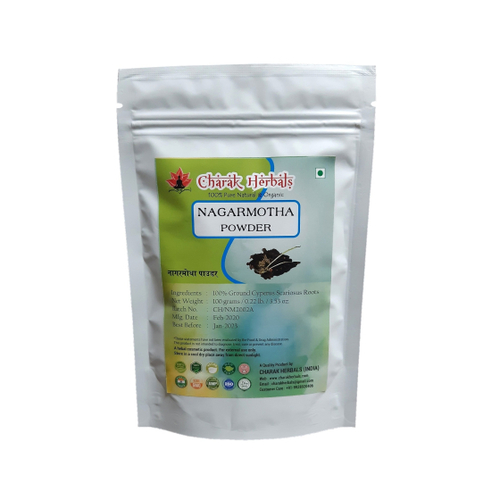 100% Natural Nagarmotha Powder Direction: Soak It For 30 Minutes And Apply  This Paste As A Hair Mask On Hairs And Scalp. Wash It After 30 Minutes With  Likely Warm Water. at
