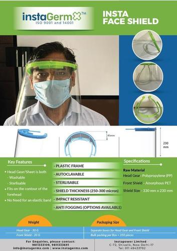 Perfect Shape Face Shield - Clear View, Waterproof Design | Anti-dust, Unisex, Transparent Barrier Against Bacteria and Viruses