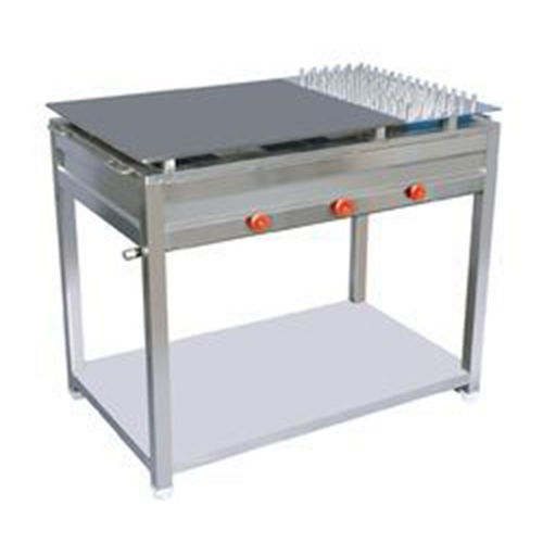 Rectangular Stainless Steel Body Dosa Bhatti for Commercial Kitchen