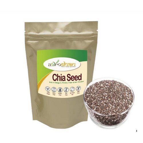 White And Gray Chia Seeds