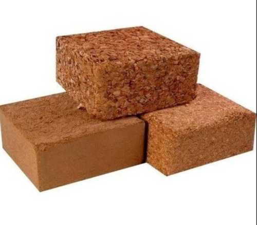 Coconut Fiber Brown Square Cocopeat Block