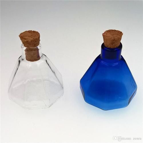 Octagonal Glass Bottles