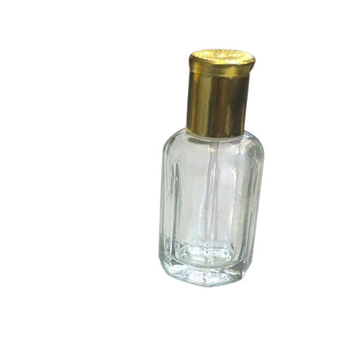 Octagonal Glass Bottles - 250ml Transparent Smooth Finish, Plastic/Aluminium Cap