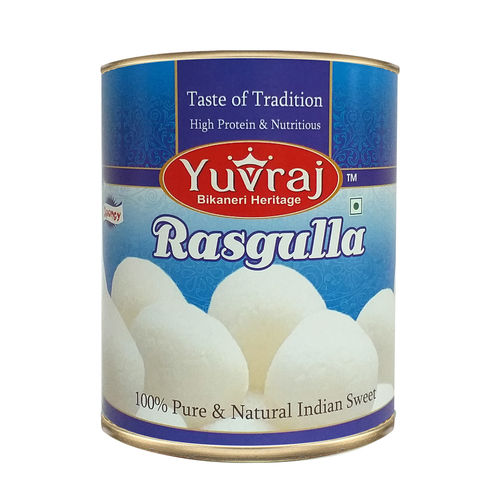 Easy To Digest Rasgulla Sweets 1 Kg Tin Pack 