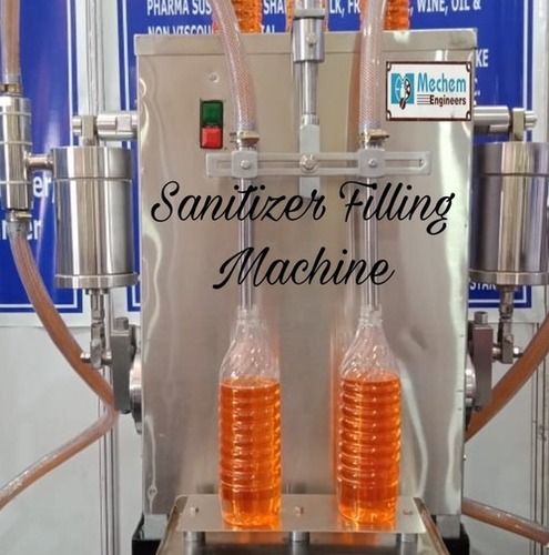 Semi Automatic Sanitizer Filling Machine