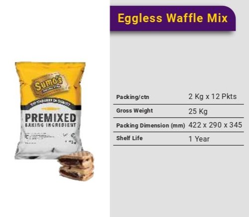 Crispy Eggless Waffle Mix