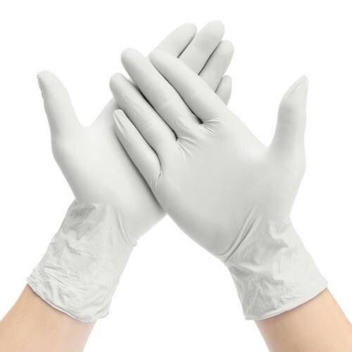 White Medical Examination Hand Gloves