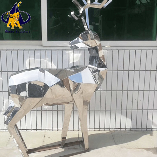Y700 Stainless Steel Deer Sculpture