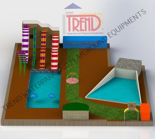 FRP Small Water Park Slide