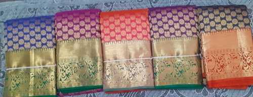 Multicolor Ladies Wedding Silk Sarees