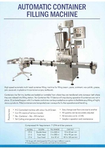 Silver Automatic Container Filling Machine