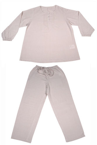 Big Stripe Large Beige Pajama Set