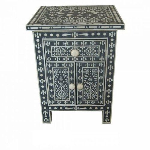 Rectangle Bone Inlay Side Table