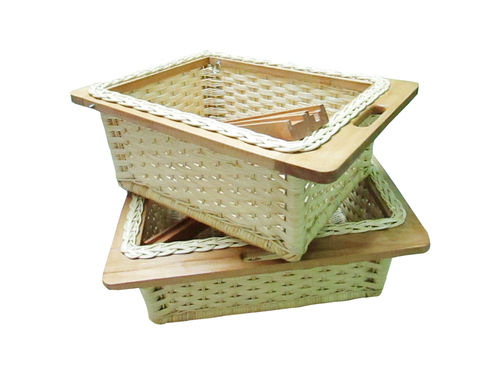 Natural White Modular Kitchen Storage Basket