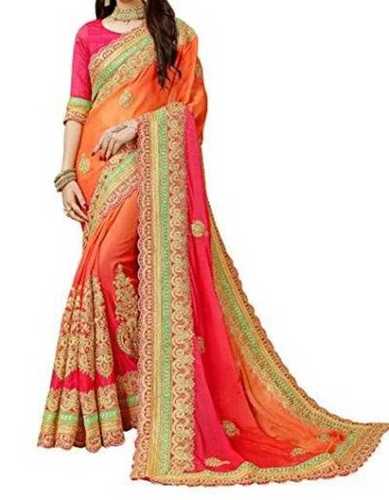 Designer Party Wear Bandhani Silk Saree