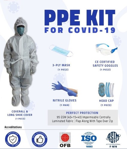 Ppe Personal Protective Equipment Kit Age Group: Free Size