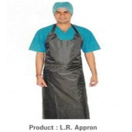 Black Unisex Imported Material Lr Hospital Apron