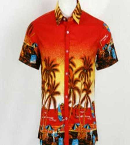 Mens Half Sleeve Printed Hawaiian Shirts Age Group: Adult