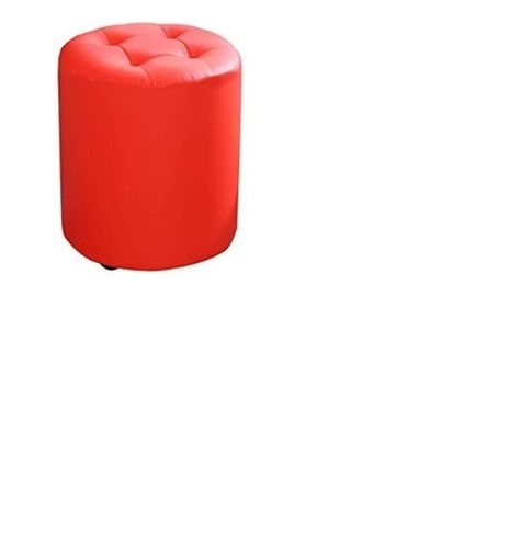 Designer Red Leather Pouf For Decor Usage: Home