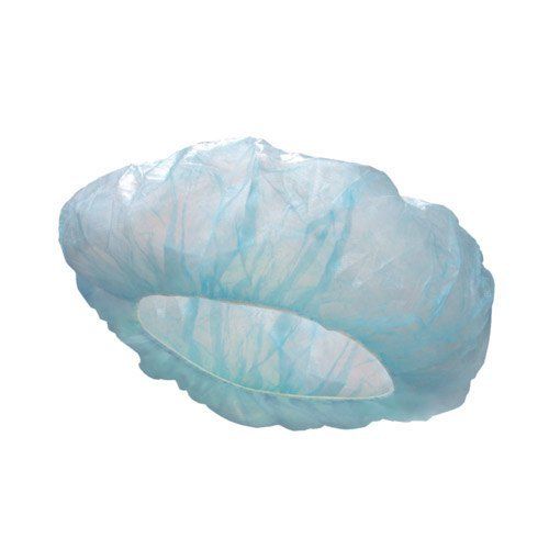 Sky Blue Non Woven Bouffant Cap, Packaging Size: 50 Pieces