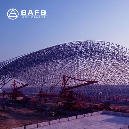 Prefabricated Large Clear Span Steel Space Frame Roofing System Application: Construction