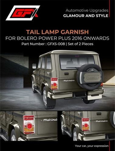 Mahindra Bolero Power Plus Chrome Tail Lamp Garnish Cover