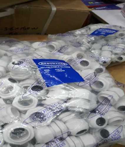 White Plastic Pg Cable Gland