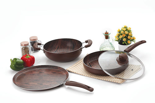 Nirlon Non Stick Woody Cookware Gift Set