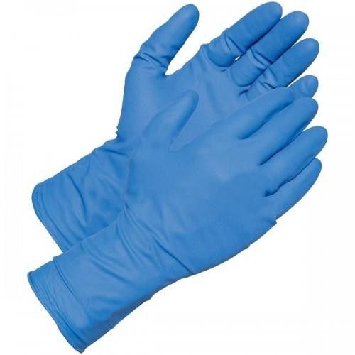 Blue Disposable Synthetic Latex Gloves