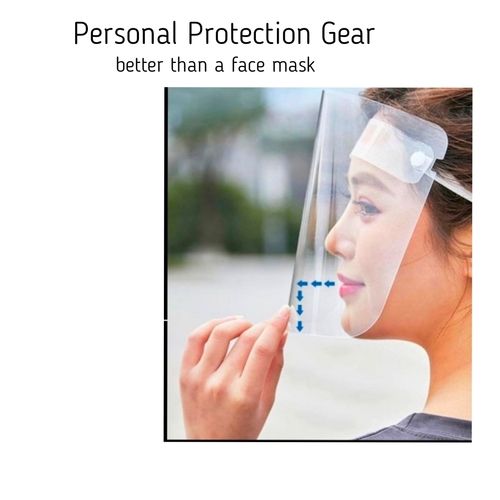 Smooth Finish Face Shield - Durable Transparent Design | High Strength, Head Band Securing, Unisex Comfort, Germ and Virus Protection