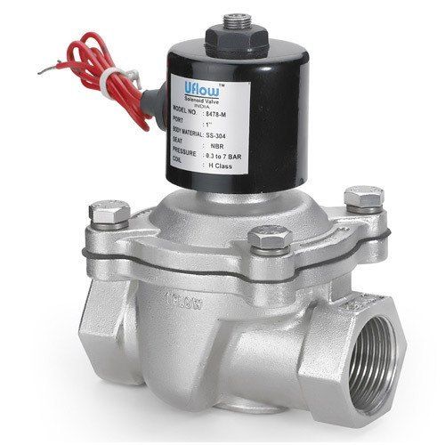 Silver Aluminium Air Diaphragm Type Solenoid Valve For Industrial