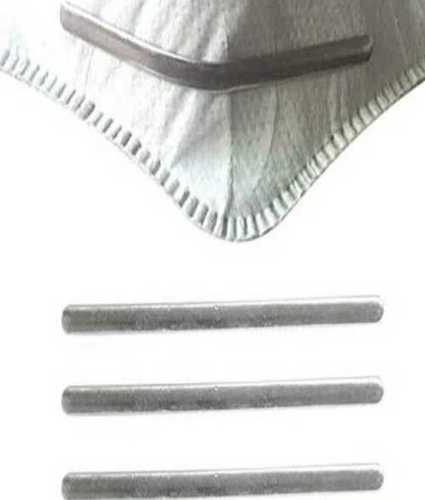 Silver Tone Aluminium Nose Clip For Face Mask