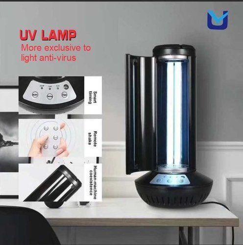 Black Designer Ultraviolet Sterilization Lamp