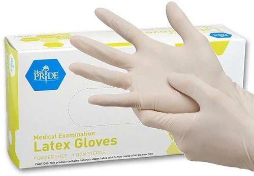 Plain Skin Friendly Disposable Latex Gloves