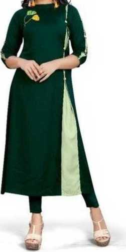 All Colors 3/4 Sleeves Ladies Designer Kurti