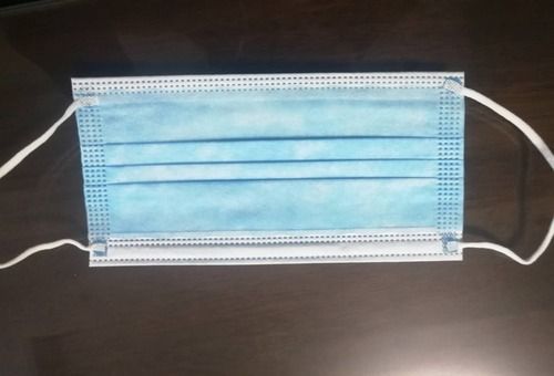 Disposable 3 Ply Non Woven Face Mask - Blue, 17x9CM Size | Medical Mask for Hospital, Clinic, Personal Use