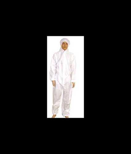 Full Body Safety Suit - Non Woven Material, 60 inches Length, Unisex, White Color | Full Body Protection with Hood, Zipper Lock, Elastic Sleeves and Bottom