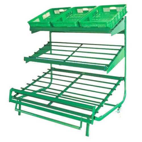 Green Color Plastic Vegetable Racks Capacity: 2 Ton/Day