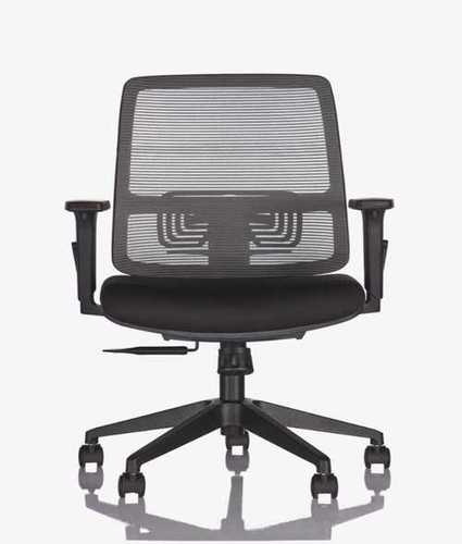 Lotus Medium Back Office Chair With Adjustable Arms No Assembly Required