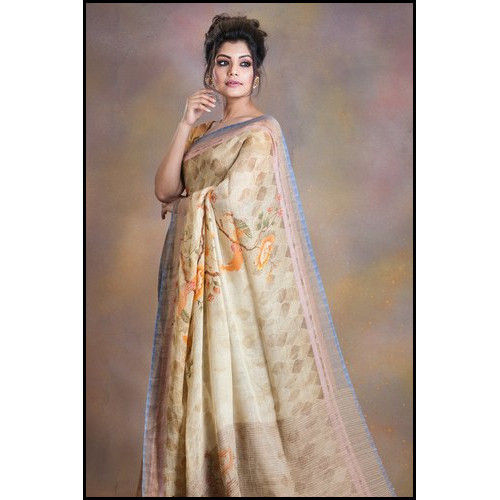 linen saree