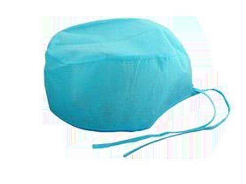 Sky Blue Round Disposable Nurse Cap