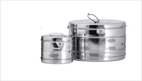 Silver Stainless Steel Dressing Drum