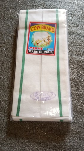 Cow Brand Plain Gamcha - 100% Cotton, 100 Grams | Quick Dry, Soft Touch, Wrinkle Free, No Color Fade