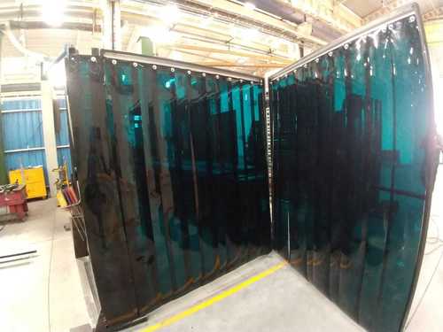 PVC Strip Curtains 200MM X 3MM X 50M - Welding Green