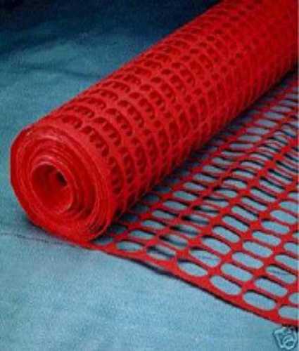 Safety Fence - PVC Material, Length 10-50 Meters, Red, Coated Finish | Anti Dust, Durable, Waterproof, Long Life, Non-Breakable, Fine Finished