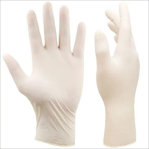 White Disposable Surgical Glove