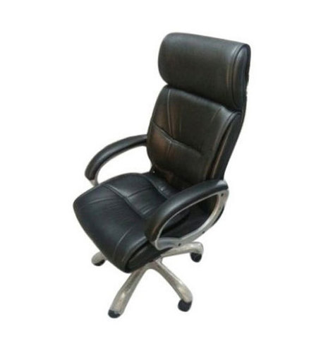 Hygienic Black Leatherette Office Chair