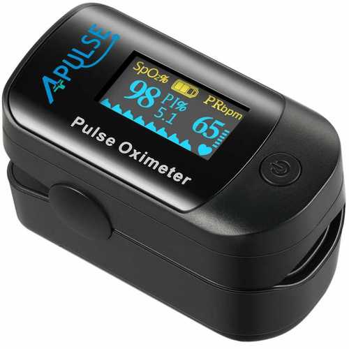 Plastic Digital Display Finger Pulse Oximeter