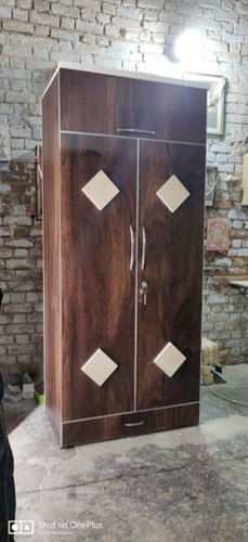 Brown Fine Finish Plastic Wardrobe